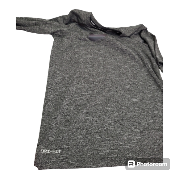 Nike Boys' Half Sleeve Hydro Rash Guard Heather Gray T-Shirt Size Small - Picture 6 of 12